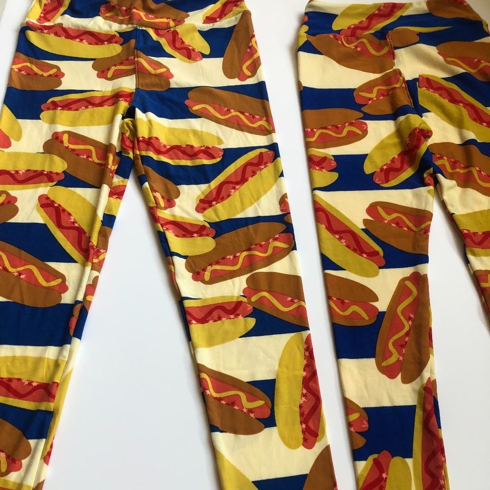 Lularoe Patriotic, Hot Dog, OS, Tween, Mommy & Me
